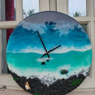 epoxy wall clock design