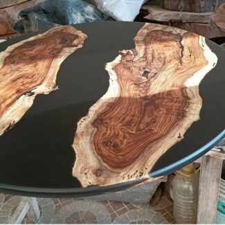 Round Epoxy Side Table