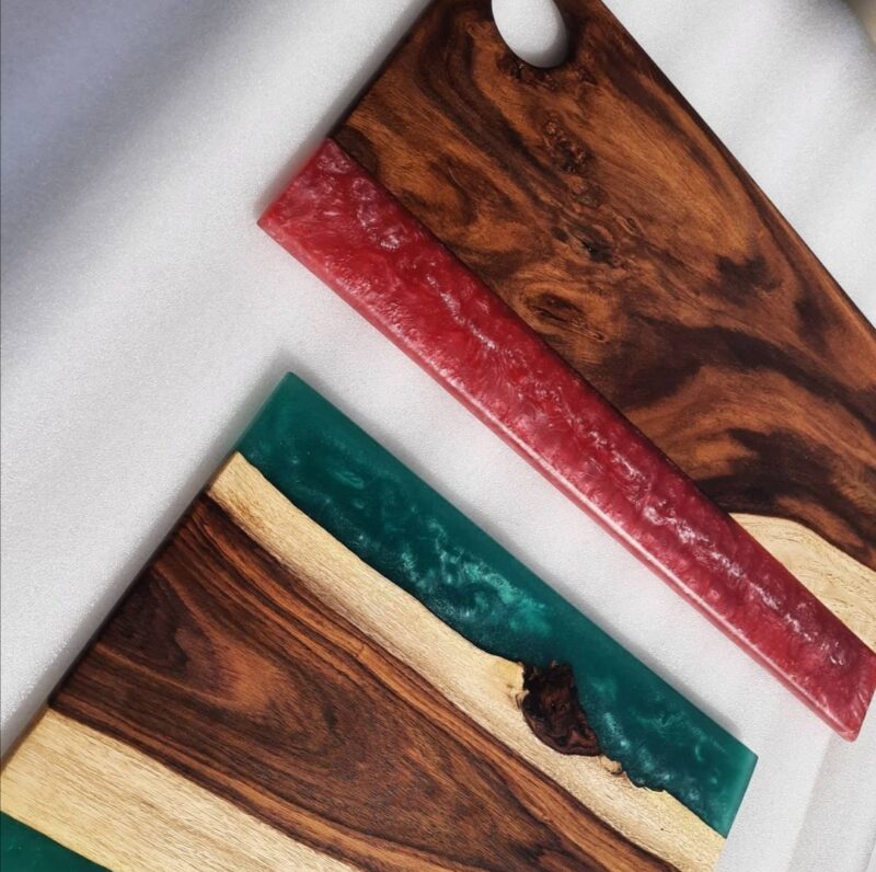 resin serving board