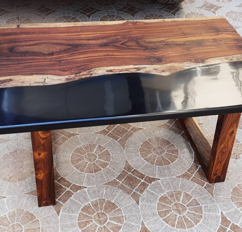 Wood Epoxy Designer Table