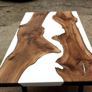 White Epoxy Designer Table