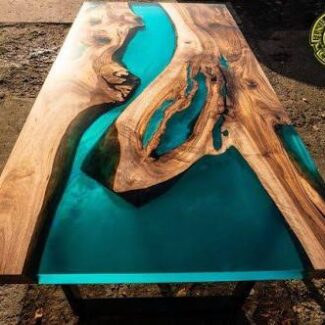 Wood Resin Modern Table