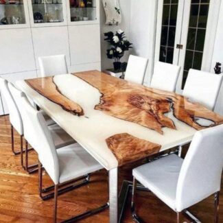 Epoxy Dining Table For 8