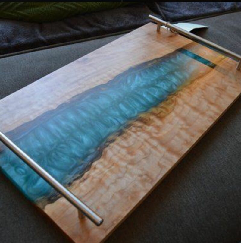 resin wood charcuterie board