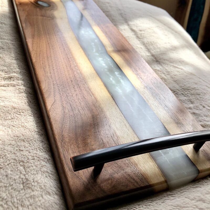 Wood And Resin Charcuterie Board