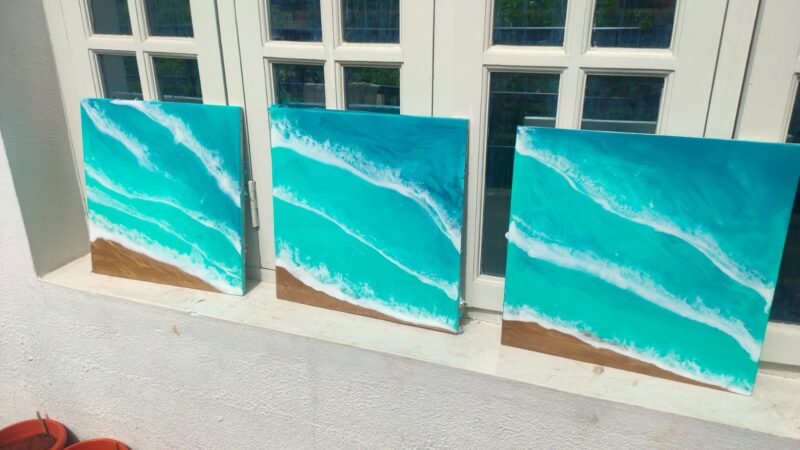 Resin Ocean Wall Art