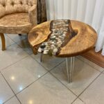 Epoxy Round Side Table