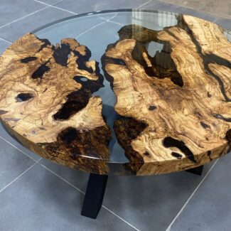 Resin Round Wood Tables