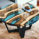 Resin Epoxy Round Table