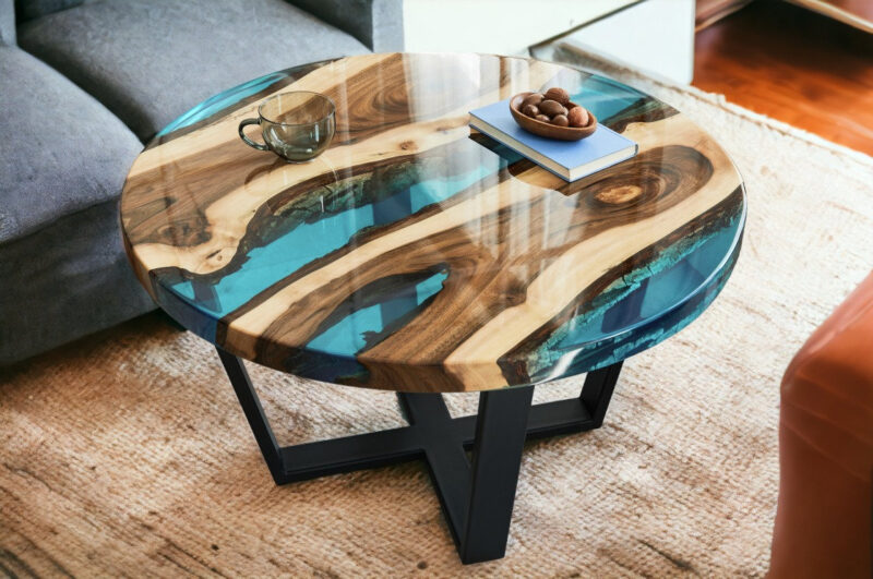 Resin Epoxy Round Table