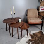 dark wood Nesting Table
