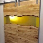 Resin Sliding Wood Door