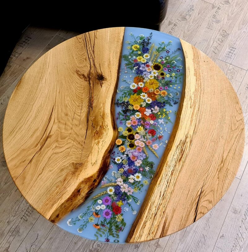 Flowers Design Round Table