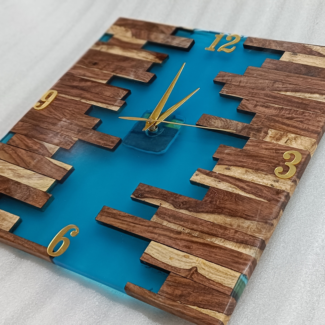 Epoxy Wooden Wall Clock