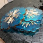 Epoxy Resin Floral Coaster