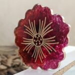 Epoxy Resin Floral Coaster